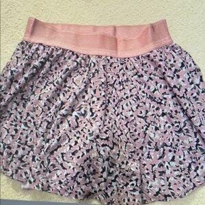 Lululemon Athletica Pink and Black Patterned Skirt